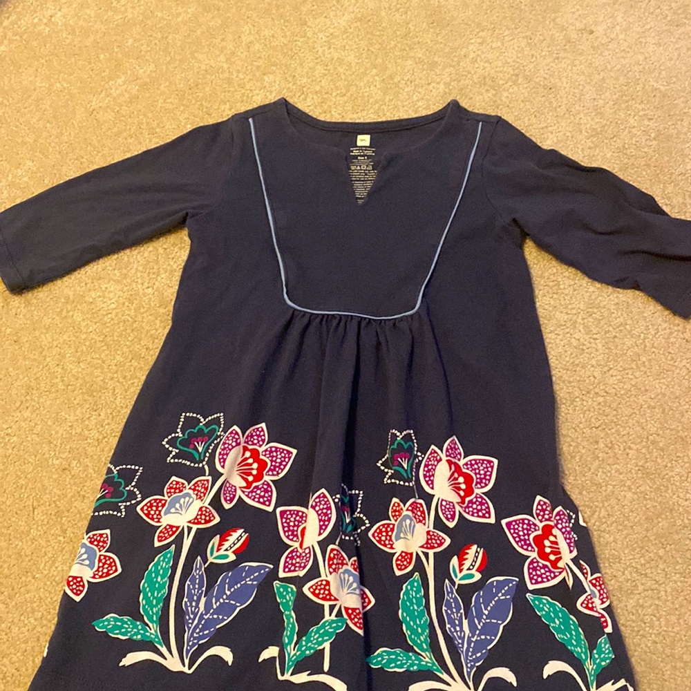 Tea 3/4 sleeved floral dress